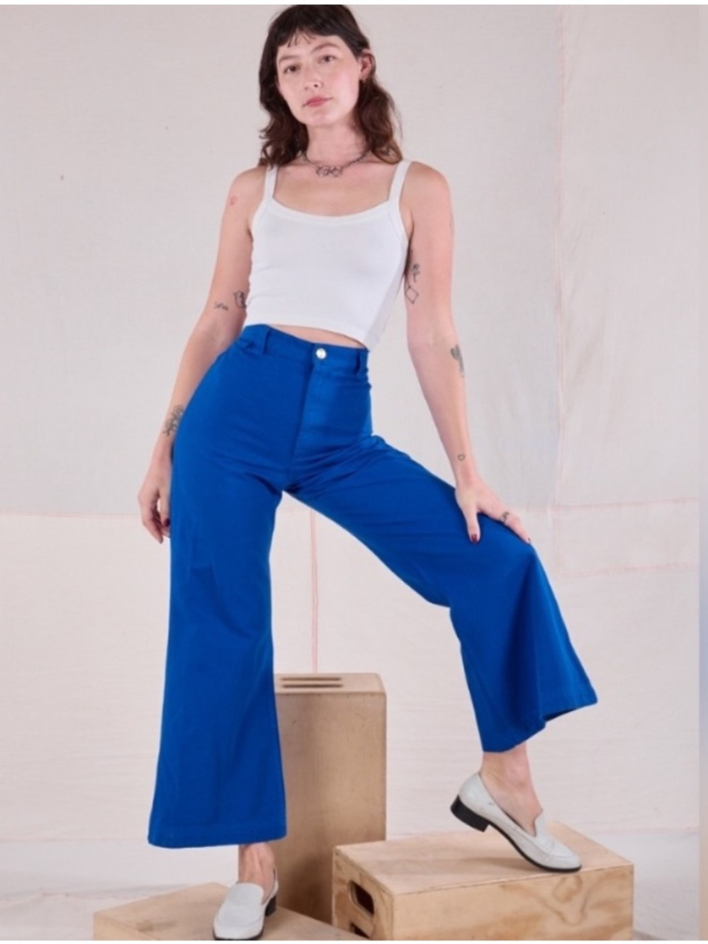 Big Bud Press Bell Bottoms, Royal Blue, New Without Tags, Size M, PETITE
